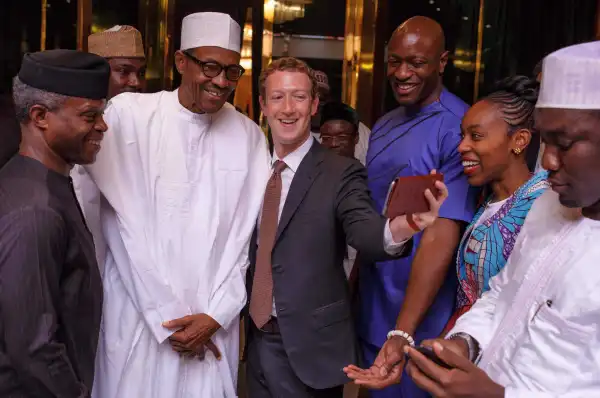 See How Mark Zuckerberg Described His Meeting With Buhari And Osinbajo In Abuja